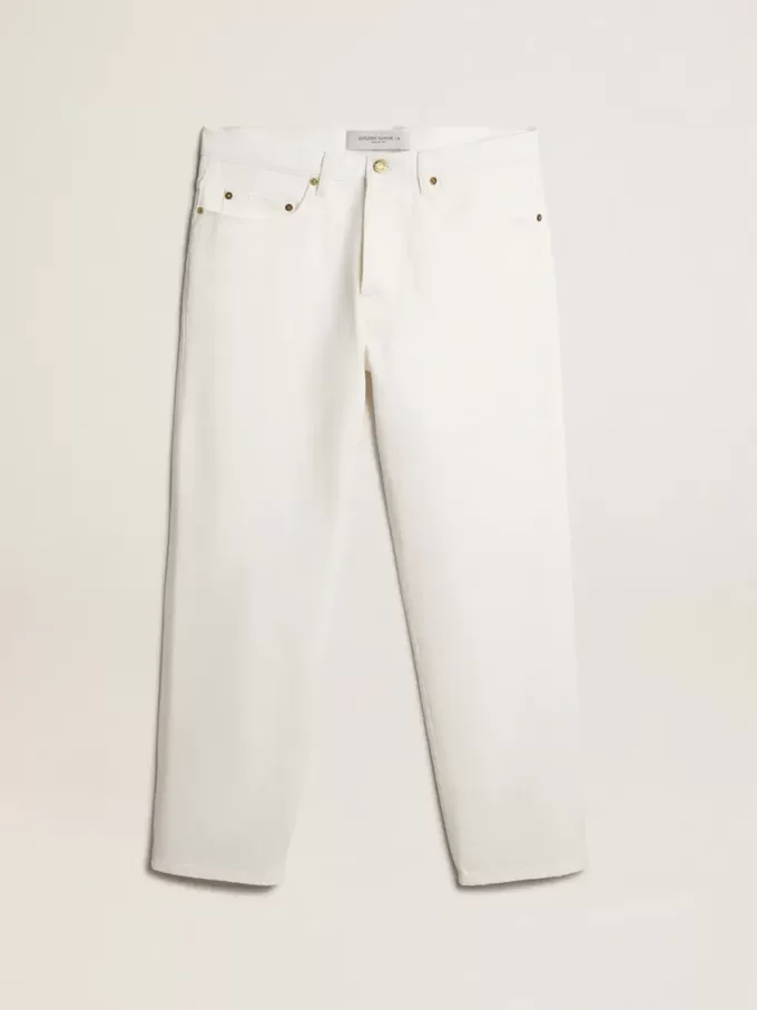 Weiße Jeanshose für Herren