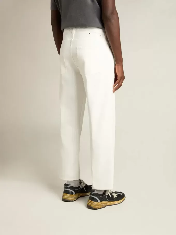 Weiße Jeanshose für Herren