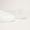 Weiße Purestar-Sneaker mit fluoreszierendem orangefarbenem Fersenriemen Weiße Purestar-Sneaker mit fluoreszierendem orangefarbenem Fersenriemen