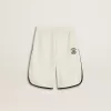 Weiße Shorts für Jungen mit gesticktem Logo