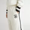 Weiße Shorts für Jungen mit gesticktem Logo