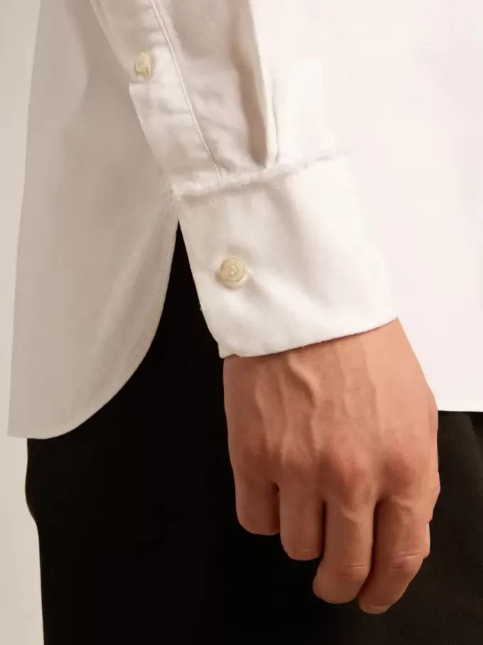 Weißes Baumwollhemd Weißes Baumwollhemd