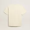 Weißes Herren-T-Shirt aus Baumwolle mit Print auf der Vorderseite