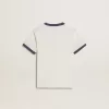 Weißes T-Shirt für Jungen mit blauem Aufdruck