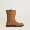 Wish Junior Stiefel aus kamelfarbenem Wildleder mit Sternstickerei Wish Junior Stiefel aus kamelfarbenem Wildleder mit Sternstickerei