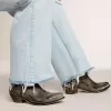 Wish Star Herrenstiefel aus schwarzem Leder mit silbernem Stern Wish Star Herrenstiefel aus schwarzem Leder mit silbernem Stern