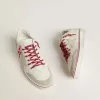 Women’s Ball Star LTD CNY aus weißem Leder mit Used-Look