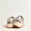 Young Ball Star in Glitzer mit silbermetallischer Lederferse