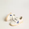 Young Ball Star mit blauem Glitzerstern und beigem Wildleder-Fersenlasche