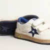 Young Ball Star mit blauem Metallic-Lederstern und Fersenlasche
