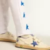 Young Ball Star mit blauem Metallic-Lederstern und Fersenlasche