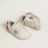 Young Ball Star mit silbernem Glitzerstern und rosa Glitzer-Fersenlasche