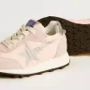 Young Marathon aus rosa Nylon mit aufgedrucktem Stern und Fersenlasche aus Leder