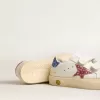 Young May School aus Leder mit Glitzerstern und Fersenlasche