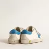 Young Old School aus Leder mit hellblauem Stern und Fersenlasche