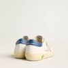 Young Super-Star aus Nappaleder mit beigem Stern und blauer Fersenlasche