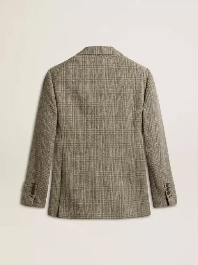 Zweireihiger Damenblazer aus Shetlandwolle Zweireihiger Damenblazer aus Shetlandwolle