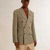 Zweireihiger Herrenblazer aus Shetlandwolle